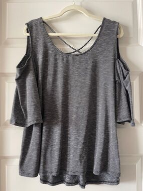 Lane Bryant Cold-Shoulder Blouse